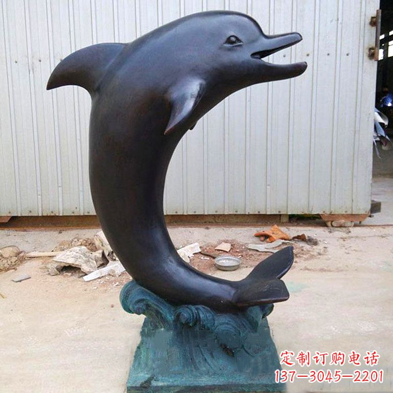 泸州铜雕海豚雕塑