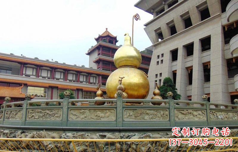 泸州铜雕葫芦公园景观雕塑