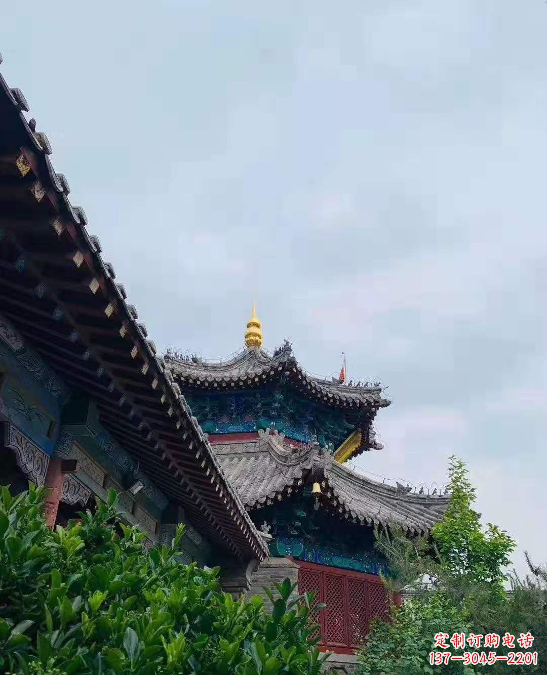 泸州铜雕葫芦塔顶寺庙摆件