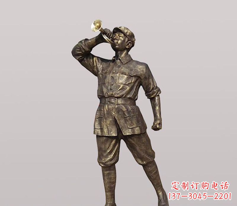 泸州铜雕解放军战士