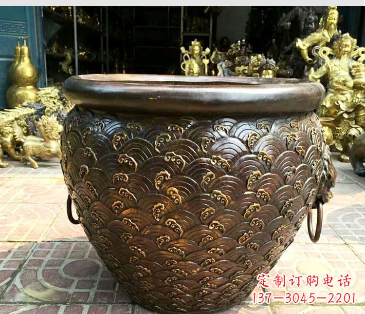 泸州铜雕景观花盆