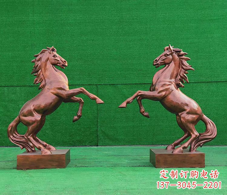 泸州铜雕企业马到成功立马