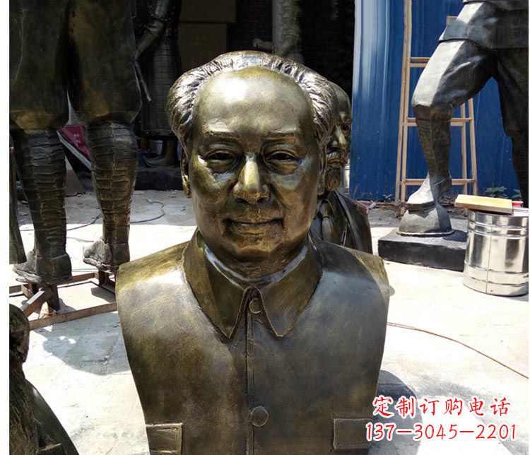 泸州铜雕伟人毛主席胸像