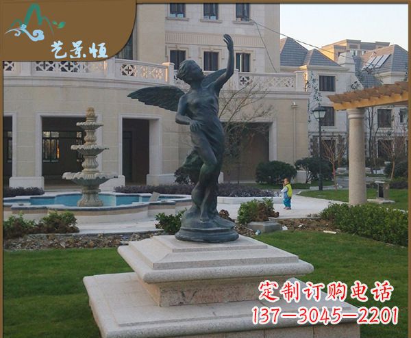 泸州铜雕西方天使人物雕塑1
