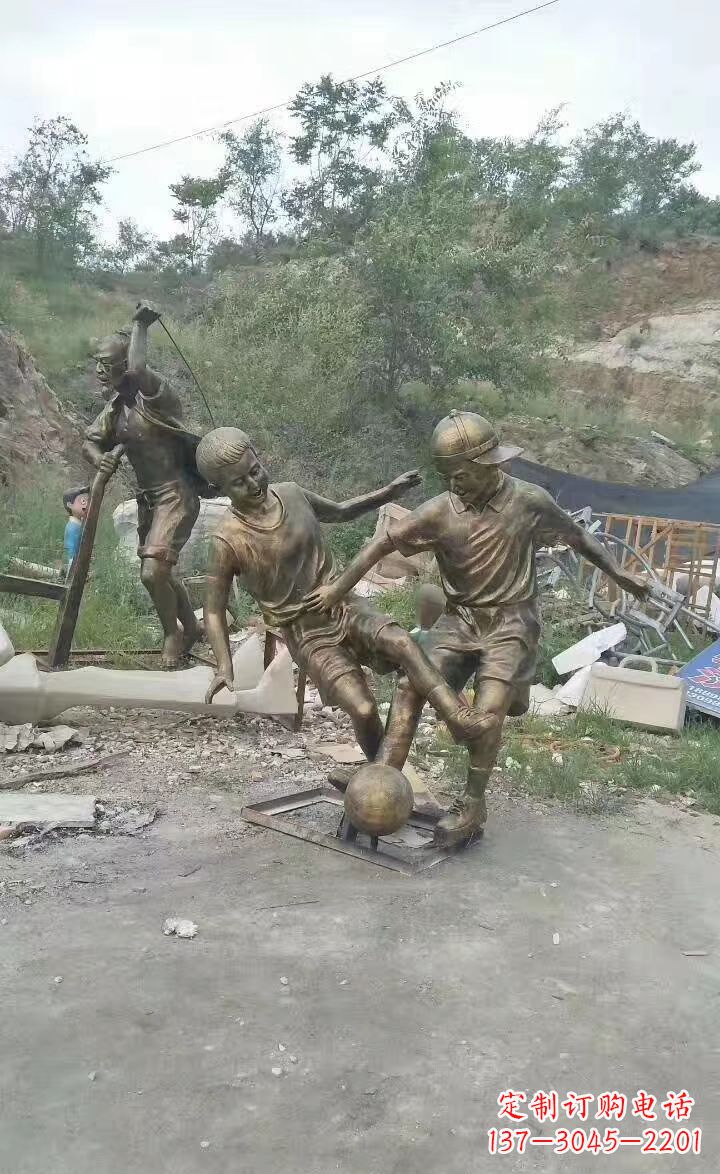 泸州铜雕小孩童趣人物雕塑