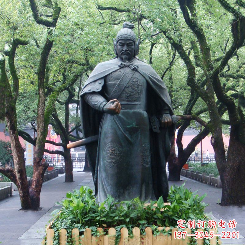 泸州铜雕岳飞雕塑-公园园林历史名人中国古代民族英雄人物雕像
