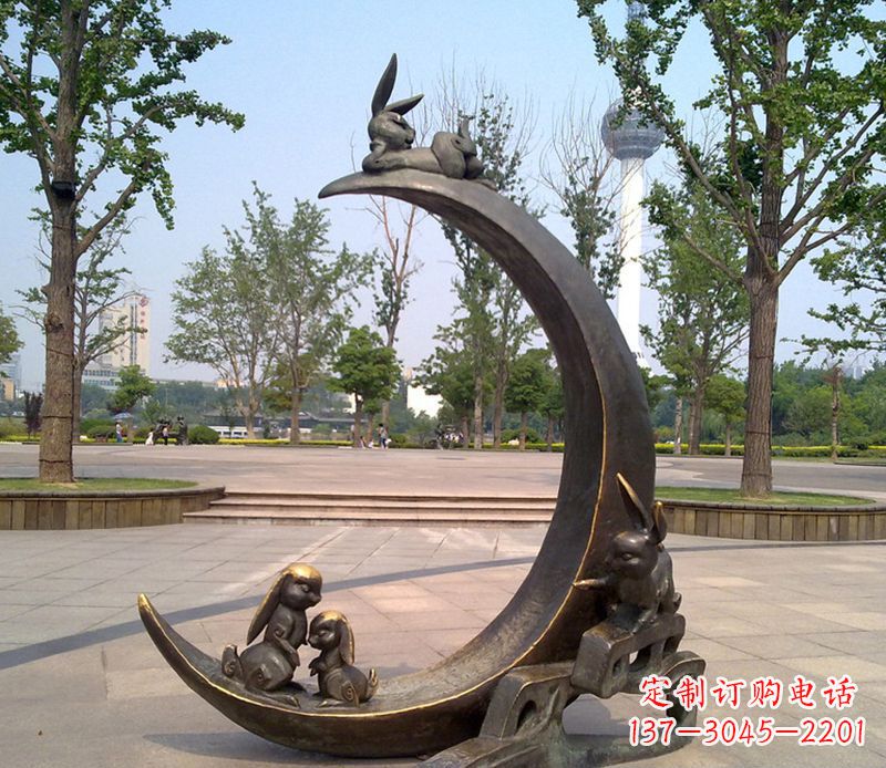 泸州兔子铜雕