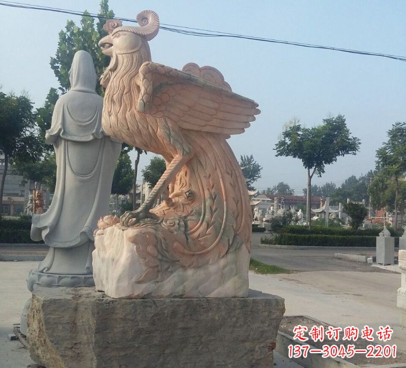 泸州晚霞红凤凰石雕