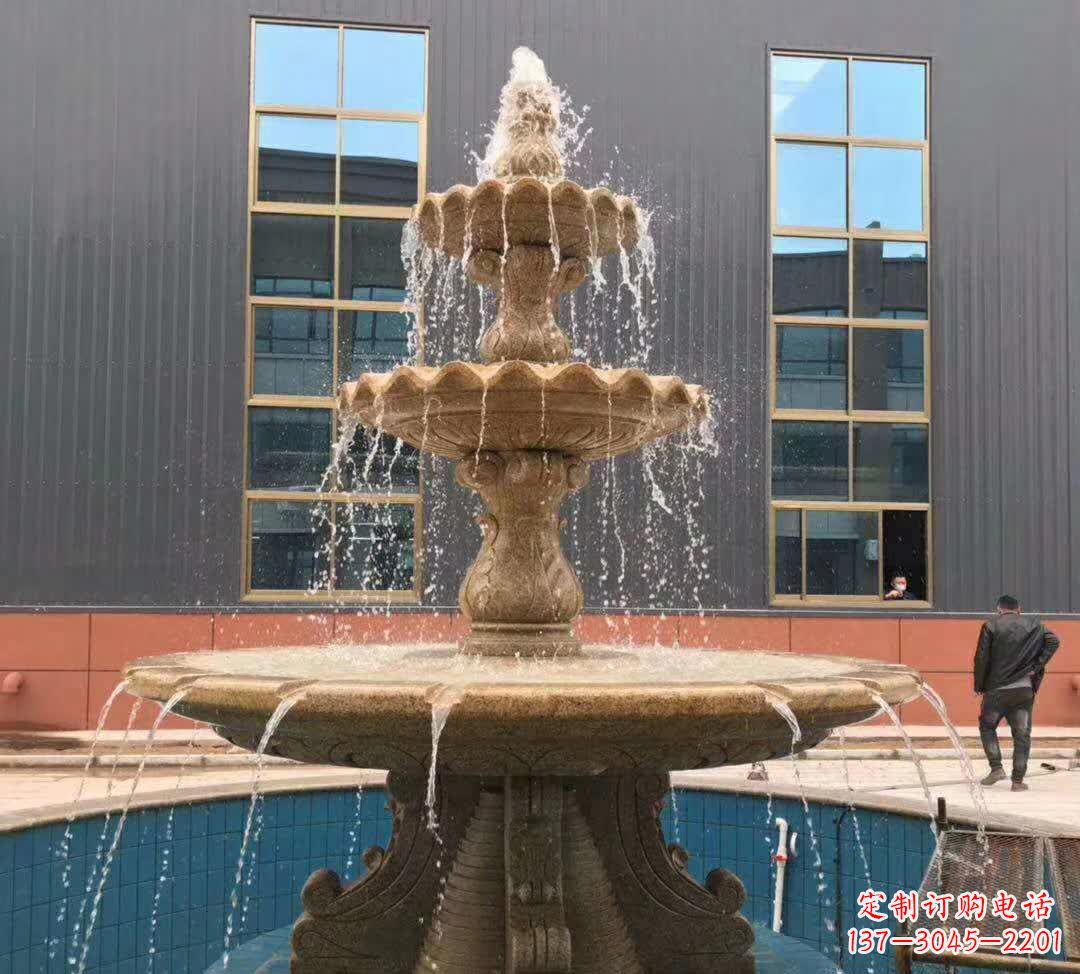 泸州晚霞红三层音乐喷泉