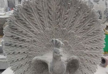泸州孔雀开屏石雕，艺术仿古风华