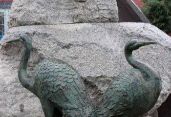泸州青铜仙鹤公园动物雕塑--令人叹为观止的完美艺术品