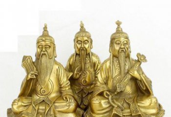 泸州三清祖师神像铜雕，古典经典展现