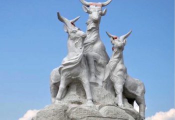 泸州多彩山羊雕塑精美制作