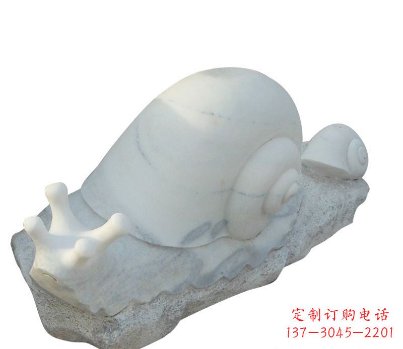 泸州蜗牛石雕公园动物摆件
