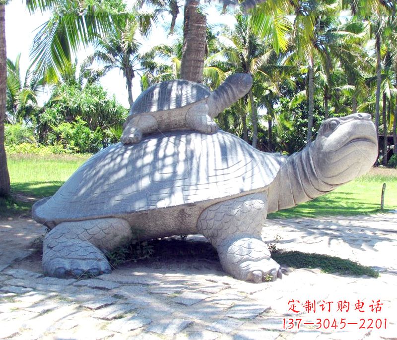 泸州乌龟母子石雕