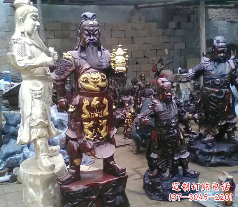 泸州武财神提刀关公铜雕