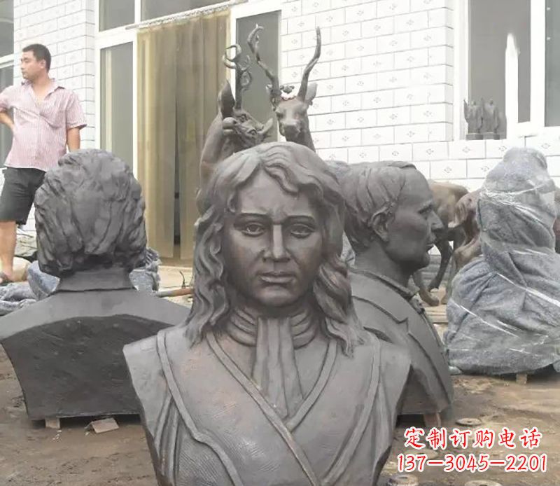 泸州西方名人胸雕铜雕