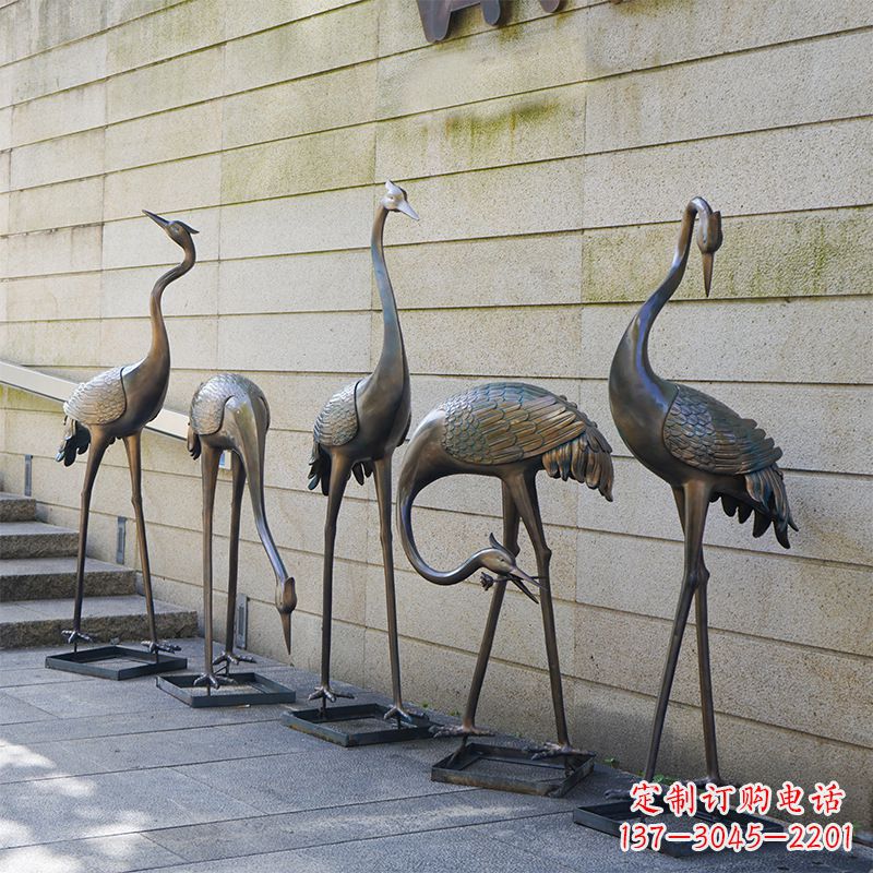泸州仙鹤不锈钢雕塑