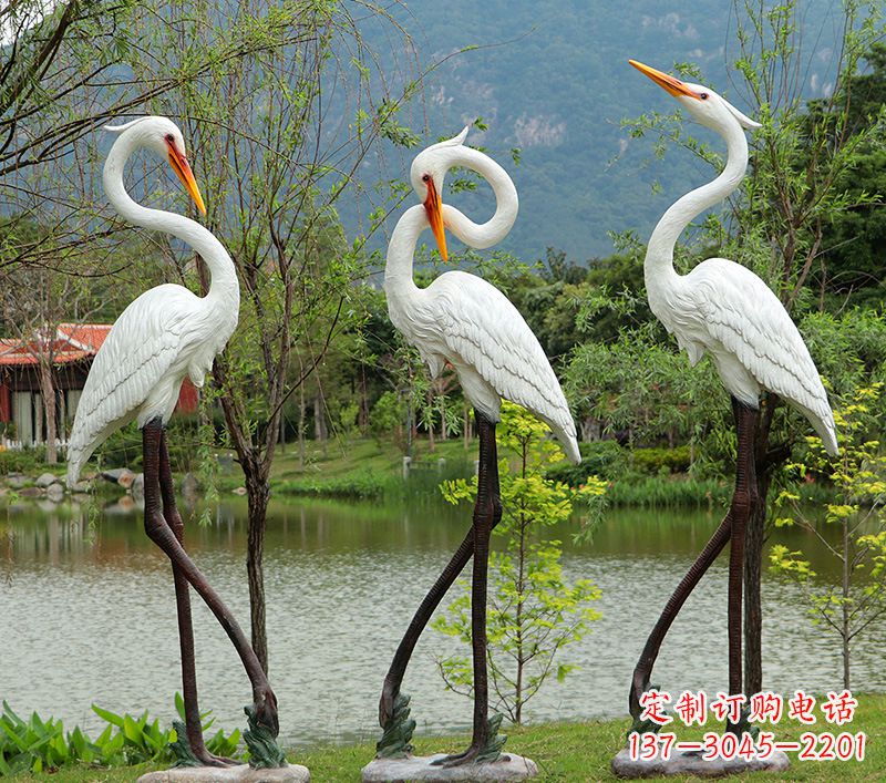 泸州仙鹤的雕塑