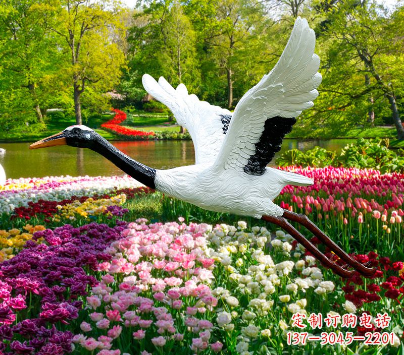 泸州仙鹤雕塑灯