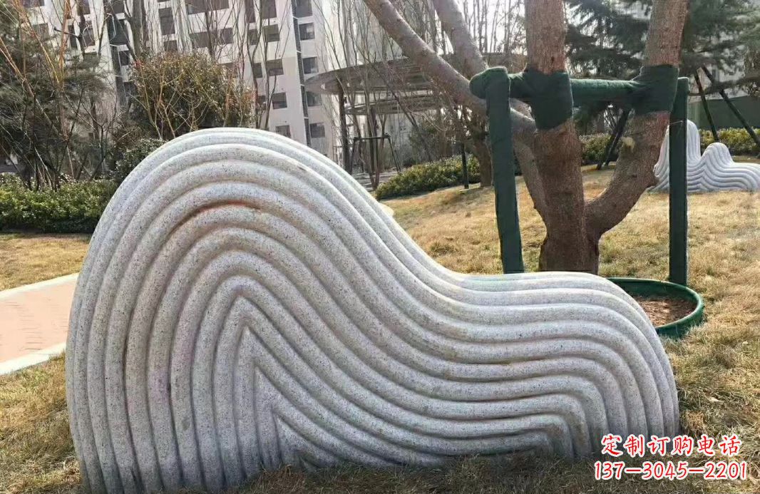 泸州小区大理石纹理假山雕塑