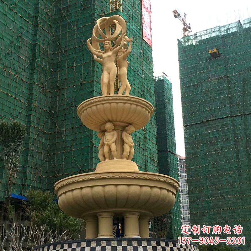 泸州小区大型欧式人物景观喷泉