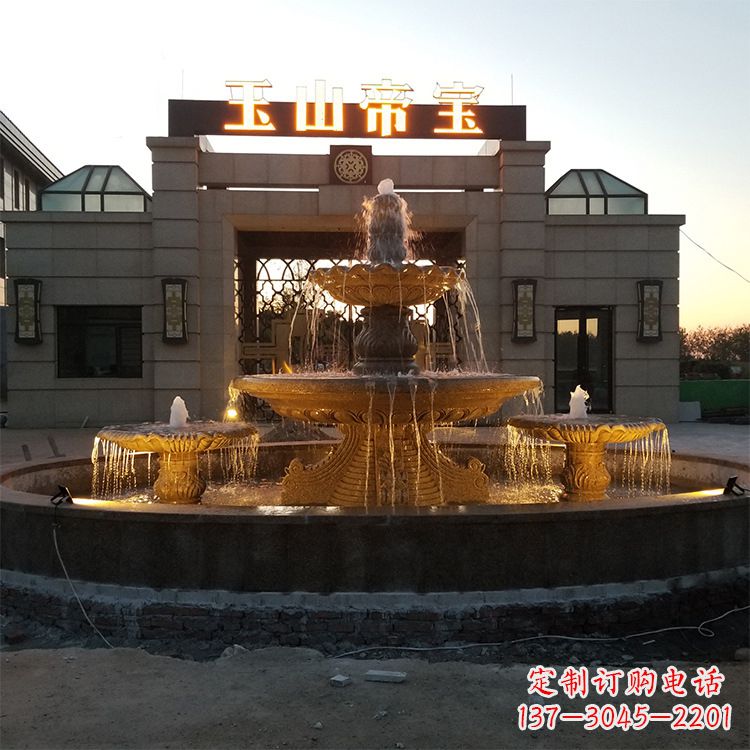 泸州小区广场欧式水景石雕喷泉