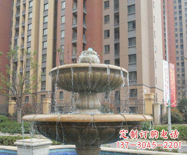 泸州小区景观大理石喷泉石雕