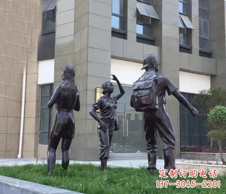 泸州小区铜雕美女人物雕塑