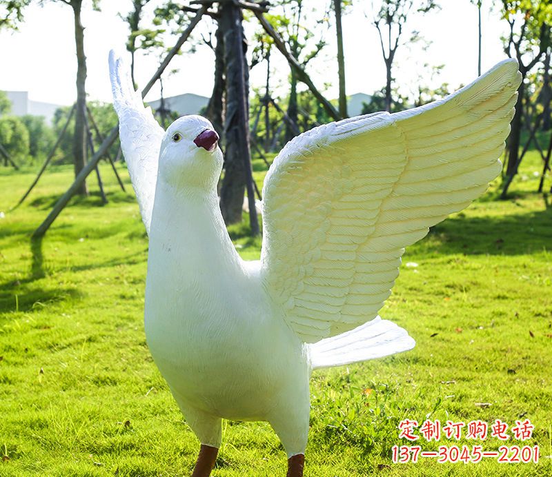 泸州校园和平鸽雕塑