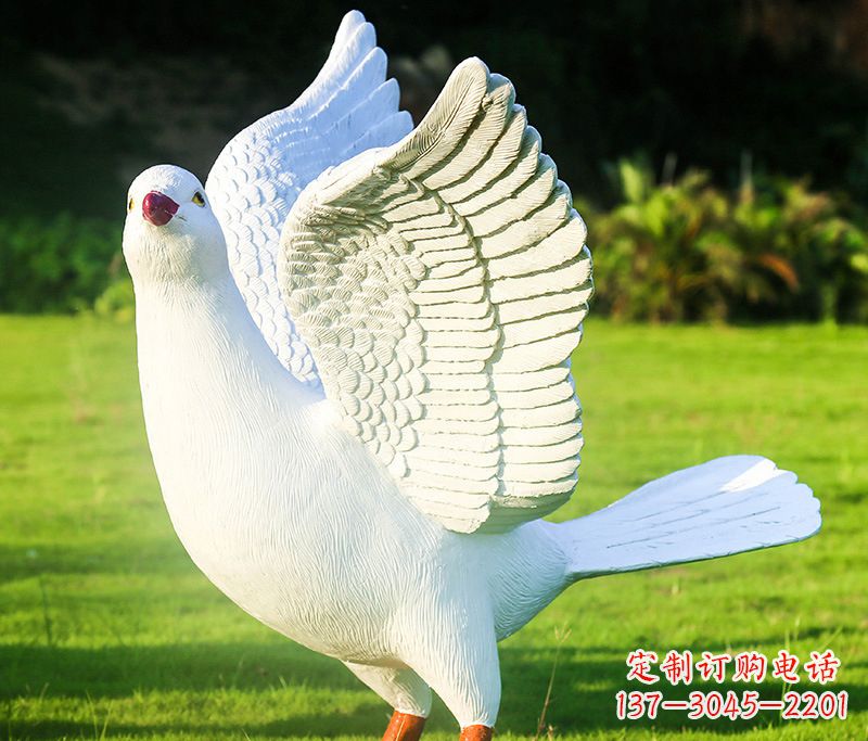 泸州写真雕塑和平鸽