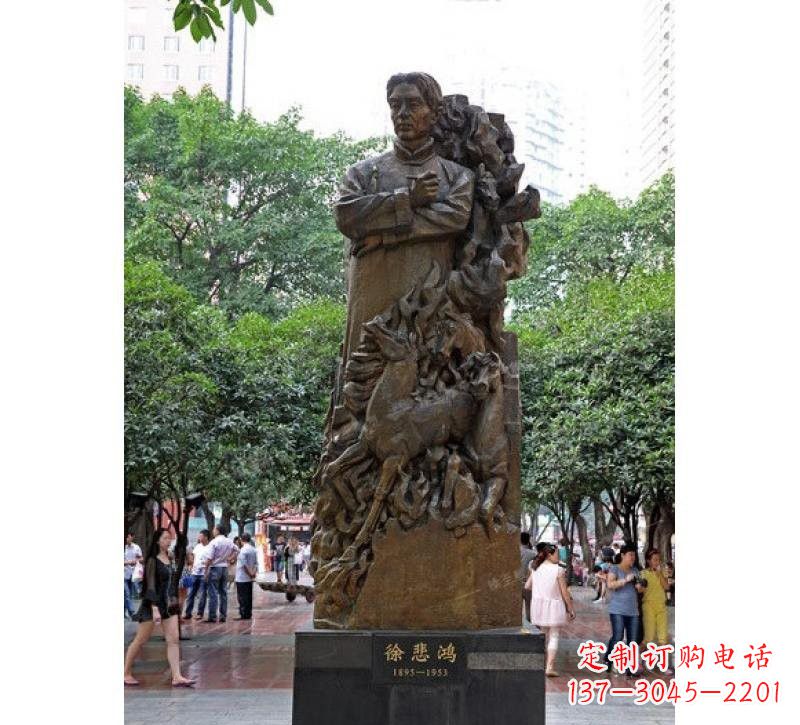 泸州徐悲鸿铜雕