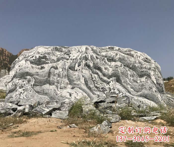 泸州雪浪石假山公园景观石雕 (2)