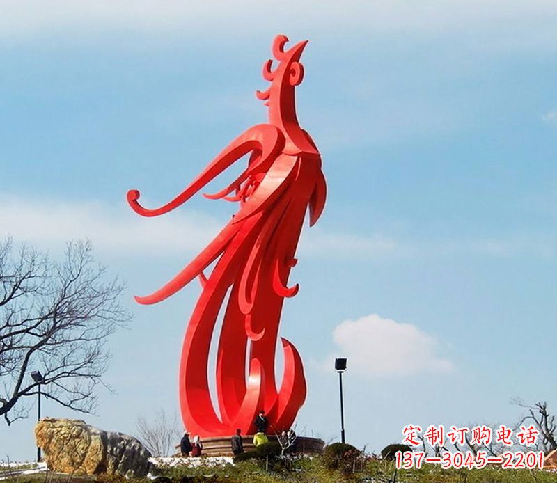 泸州园林不锈钢凤凰雕塑