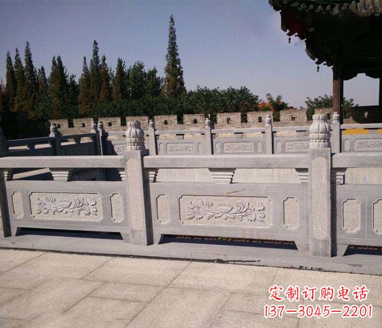 泸州园林仿古石栏板景观石雕 (2)