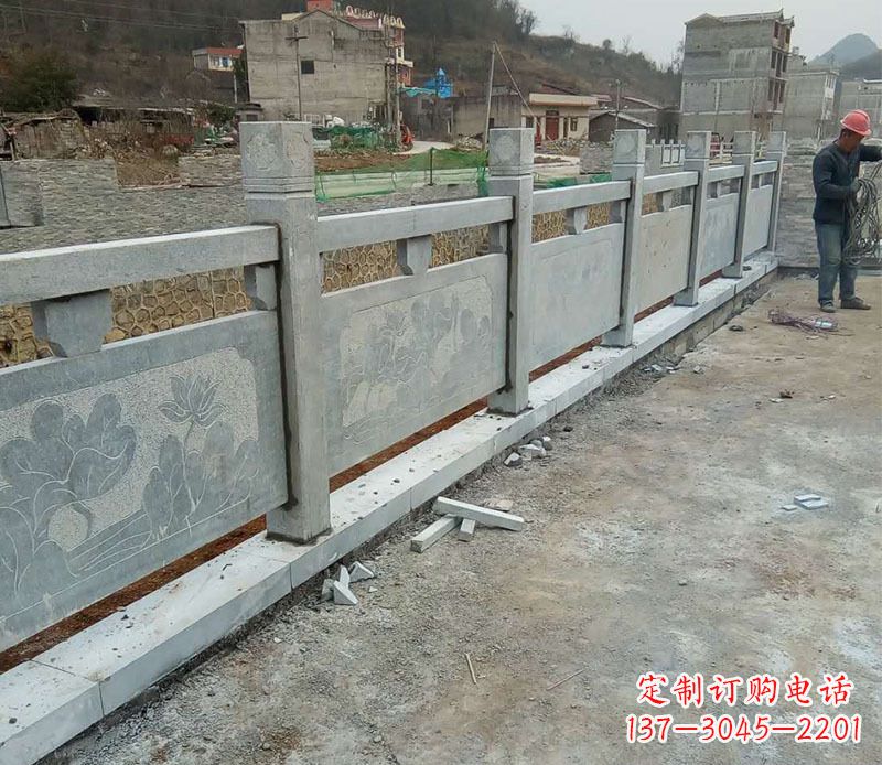泸州园林仿古石栏板景观石雕 (5)