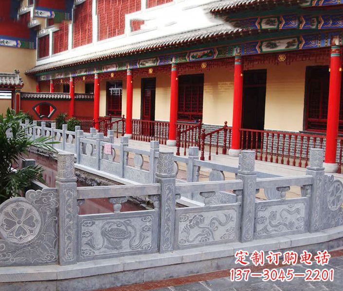 泸州园林仿古石栏板景观石雕 (12)