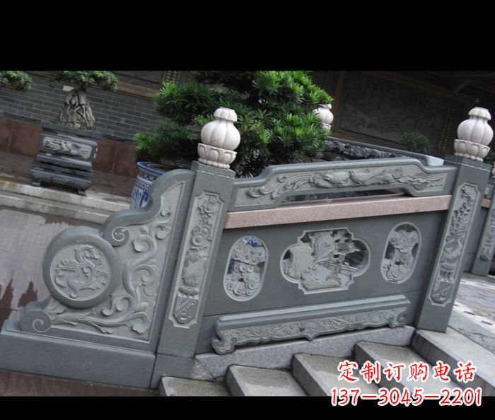 泸州园林景观大理石栏板雕塑 (6)
