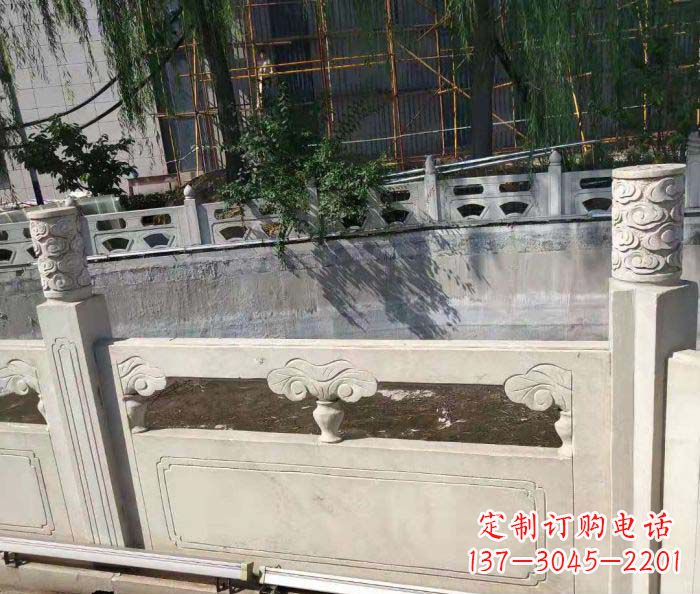 泸州园林景观大理石栏板石雕 (6)