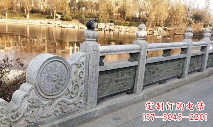 泸州园林景观大理石栏板石雕 (10)
