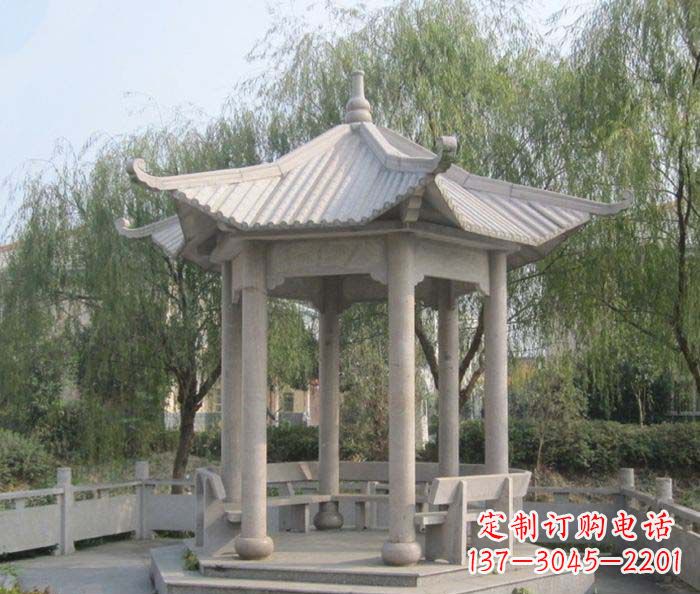 泸州园林景观大理石凉亭石雕