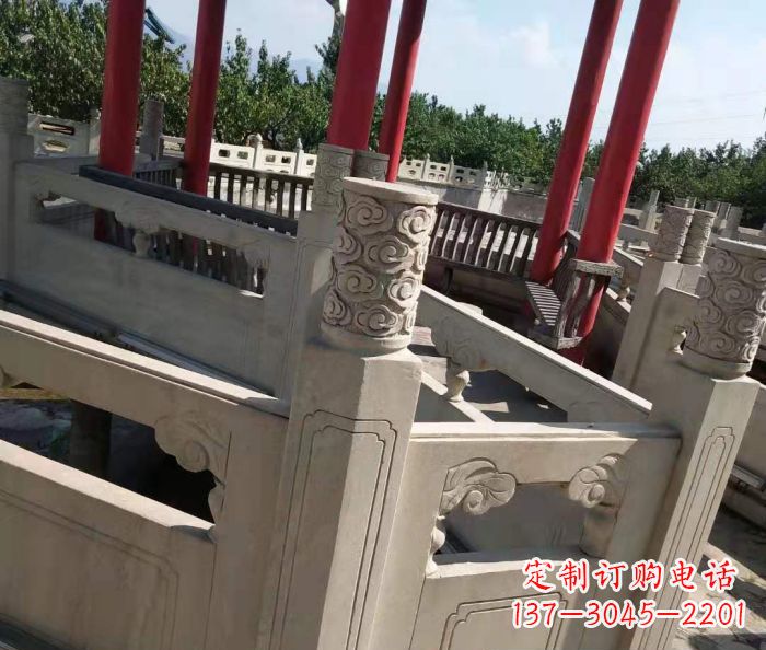 泸州园林景观大理石桥栏板石雕 (3)
