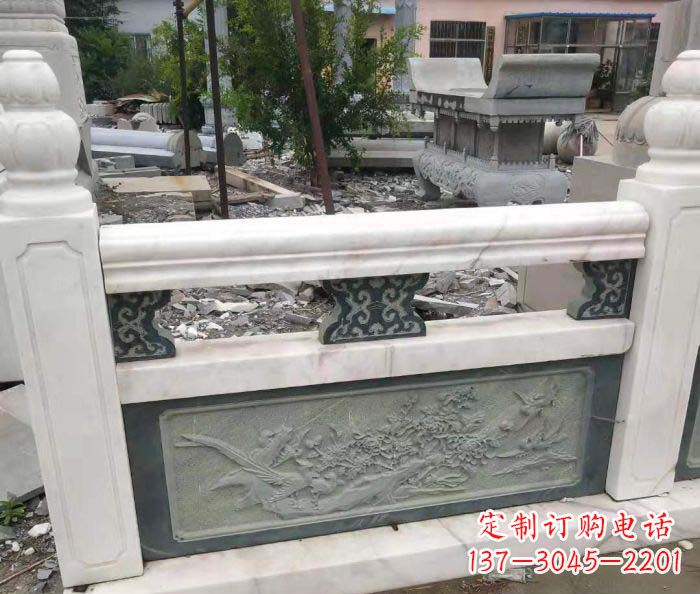 泸州园林景观大理石桥栏板石雕 (2)