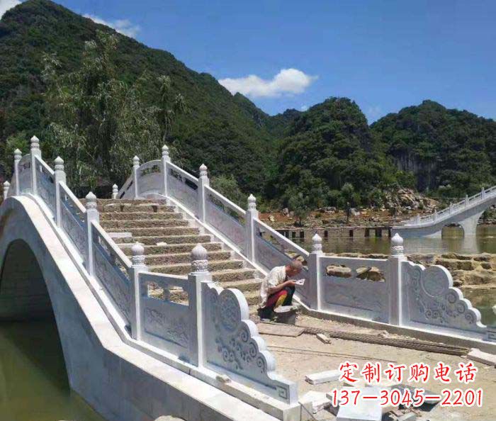 泸州园林景观大理石桥栏板石雕_1