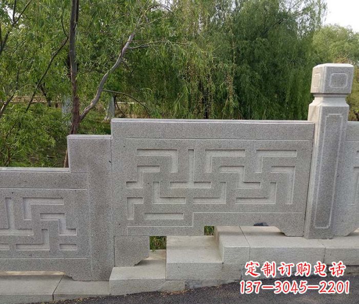 泸州园林景观大理石桥栏板石雕 (7)