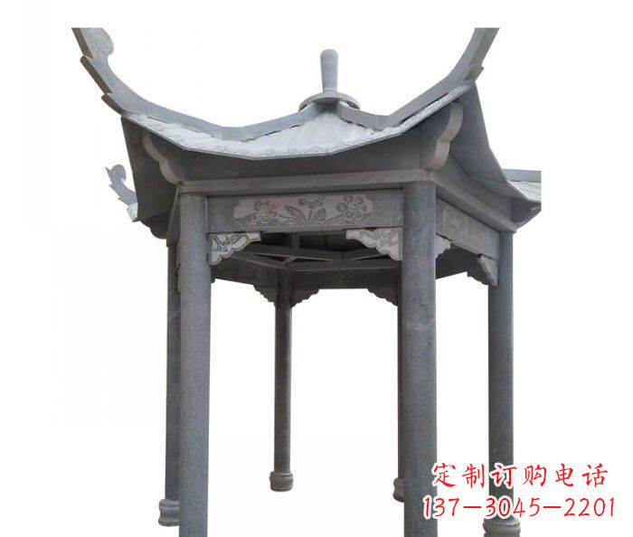 泸州园林景观仿古石雕凉亭 (3)