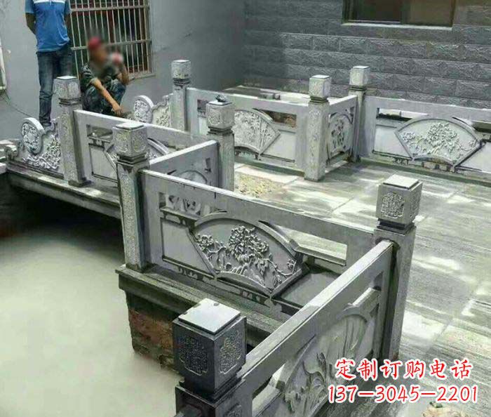 泸州园林景观仿古石浮雕栏板 (4)