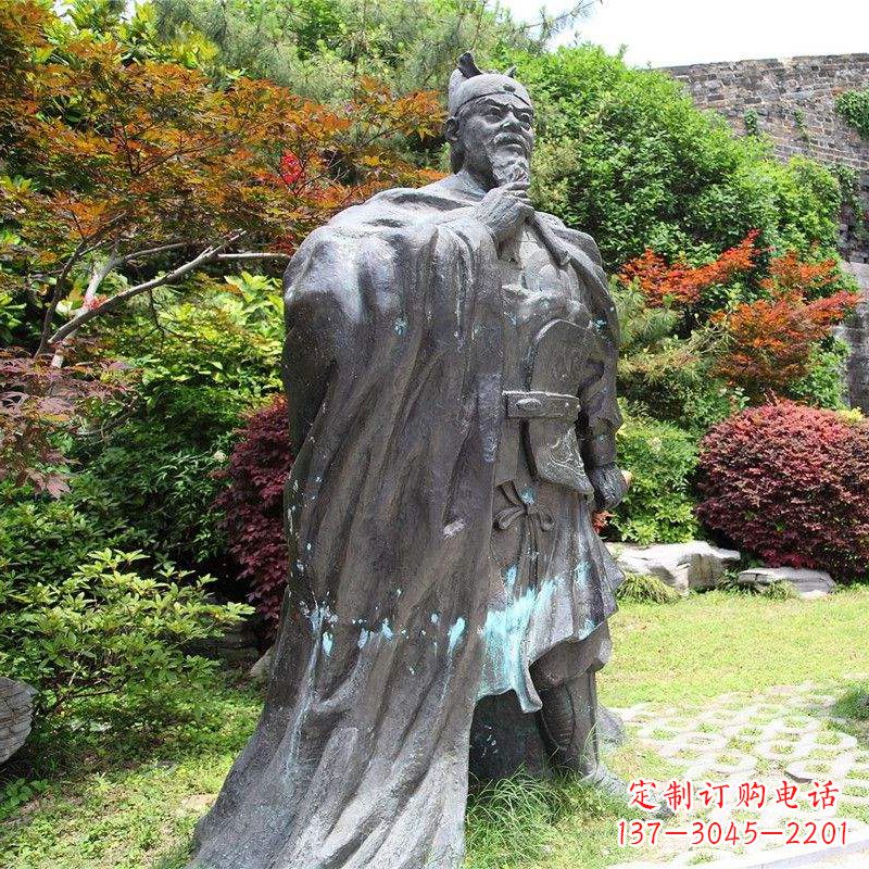 泸州园林历史人物明太祖朱元璋雕塑