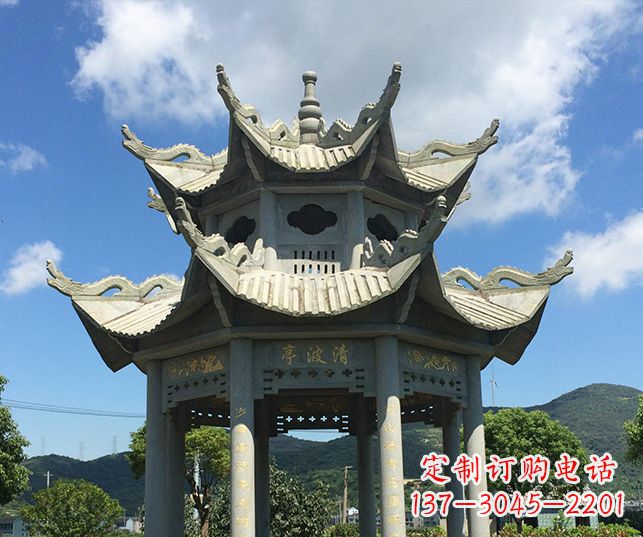 泸州园林凉亭景观石雕