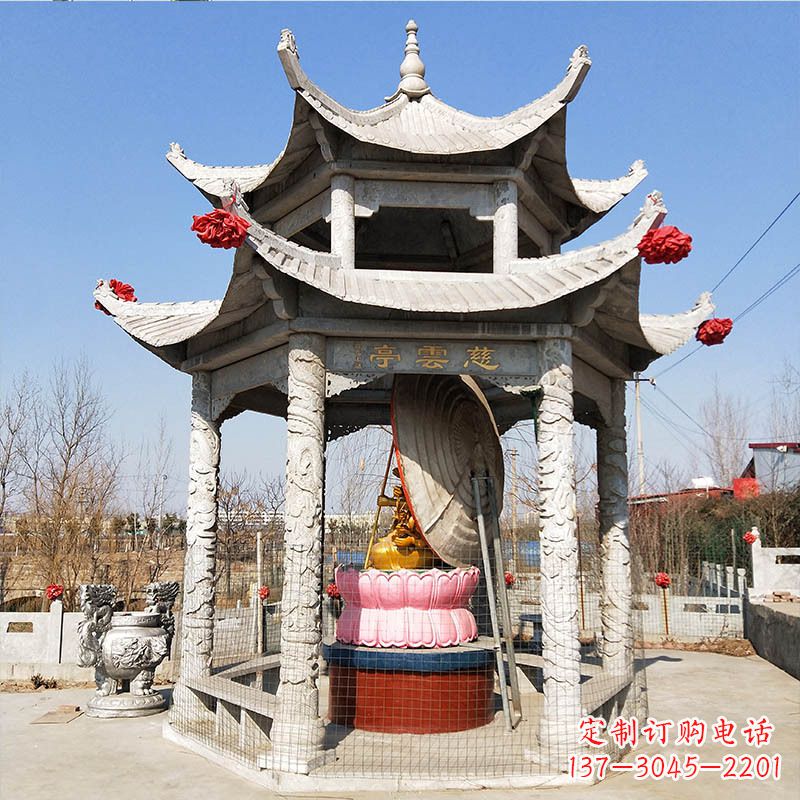 泸州园林亭子双层凉亭